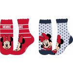 Minnie Mouse 52349870 Dívčí ponožky červená/ šedá puntík – Hledejceny.cz