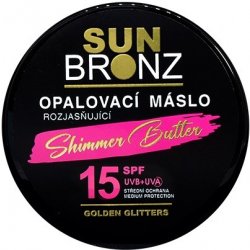 Vivaco SUN BRONZ Opalovací máslo s rozjasňujícími glitry SPF15, 100 ml