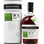 Diplomático Distillery Collection No.3 POT STILL Rum 47% 0,7 l (tuba) – Zboží Dáma