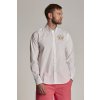 Pánská Košile La Martina košile man shirt L/S poplin stretch bílá
