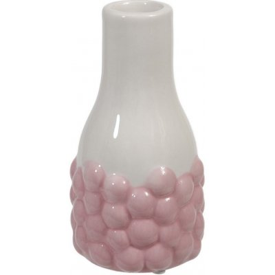 VÁZA BUBLINKY KERAMIKA 6x11,5CM BIELORUŽOVÁ – Hledejceny.cz