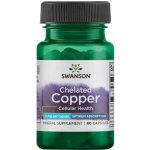 Swanson Albion Chelated Copper měď v chelátové vazbě 2 mg 60 kapslí – Hledejceny.cz