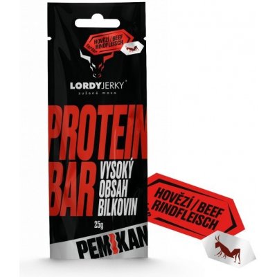 Lordy Jerky Hovězí tyčinka Pemikan Sens/Chilli Protein Bar 25 g