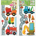 Anděl Přerov Samolepky na zeď dětský metr silnice s auty 120x32cm – Zbozi.Blesk.cz