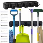 Verk 01479 Držák věšák na 5 ks úklidového nářadí šedý – Zboží Mobilmania