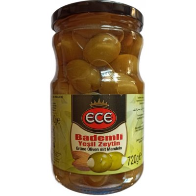 Siyah Zeytin Bademli olivy plněné mandlí 720 g – Zboží Dáma