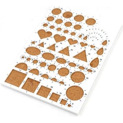 Woodware Podložka a šablona na quilling korková – Zboží Dáma