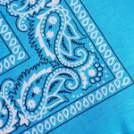 bavlněný šátek vzor Paisley modrá – Zboží Dáma