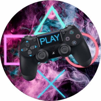 Jedlý tisk PLAYSTATION OVLADAČ ● materiál: JEDLÝ PAPÍR Ⓜ️, ● velikost: 5cm (20 ks / A4) ☝