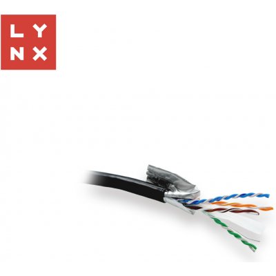 Lynx CS LX-SLD-FTP6-PE-BK FTP Cat6, PE (Fca) 305m černý – Zboží Živě