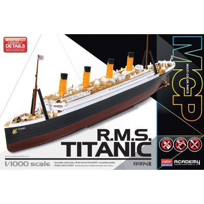 Academy R.M.S. Titanic Multi Color Parts 1:1000 – Hledejceny.cz