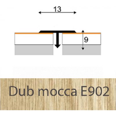 Profil Team přechodový profil Dub mocca E902 2,5 m – Zbozi.Blesk.cz