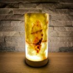 Svícen z aragonitu na čajovou svíčku - válec 13 cm Varianta: Jemný vzor – Zboží Dáma