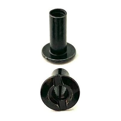 Chicago Screws Chicago šroub, Sloupek s drážkou a závitem, délka 12,7 mm - černý – Zboží Mobilmania