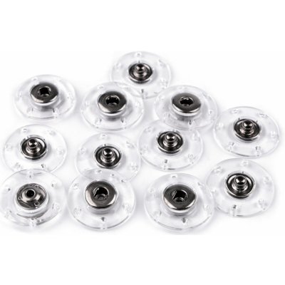 Prima-obchod Designové patentky / druky Ø 18; 20; 25 mm, barva 6 (25 mm) transparent černý nikl – Sleviste.cz