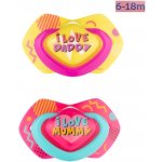 Canpol Babies symetrických silikon Neon Love Baby růžovo žlutá 2 ks – Hledejceny.cz