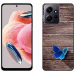 Pouzdro mmCase Gelové Xiaomi Redmi Note 12 4G - modrý motýl 1 – Zboží Živě