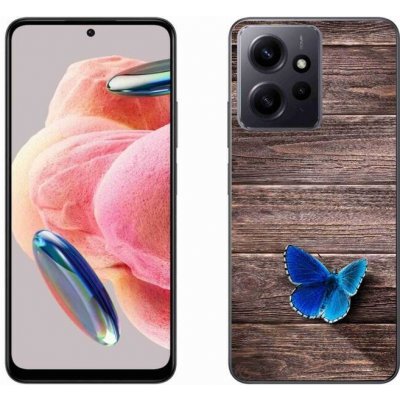 Pouzdro mmCase Gelové Xiaomi Redmi Note 12 4G - modrý motýl 1 – Zboží Živě