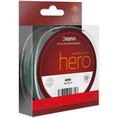 Delphin šňůra HERO zelená 117m 0,18mm 12,2kg – Zboží Mobilmania