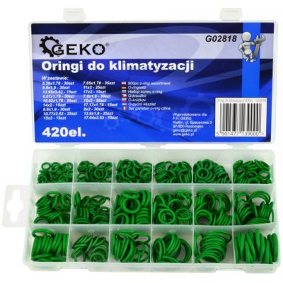 O-kroužky do klimatizace, 5,29 mm - 17,04 mm, sada 420 kusů – Sleviste.cz