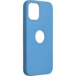 Pouzdro Forcell Silicone Case Apple iPhone 12 Mini Tmavě modré s dírou