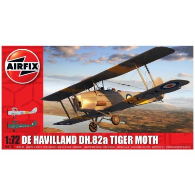 Airfix Plastikový model letadla A02106 De Havilland DH.82a Tiger Moth 1:72 – Zboží Mobilmania