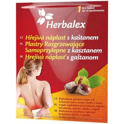 Herbalex Hřejivá náplast s kaštanem 1 ks – Zboží Mobilmania