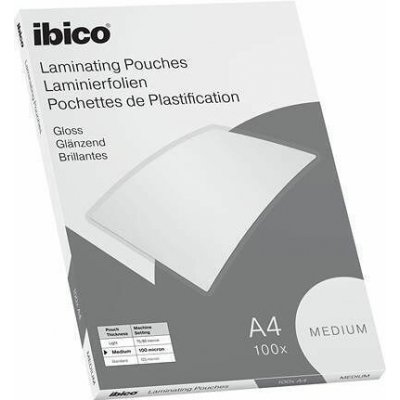 Laminovací fólie "Medium", 100 mikronů, A4, lesklá, 100 ks, IBICO 627309 – Hledejceny.cz