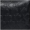 Kosmetický kufřík Calvin Klein Kosmetický kufřík Logo Print Washbag K50K511439 Černá Imitace kůže