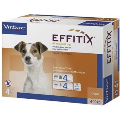 Effitix Spot-on S pro psy 4 - 10 kg 4 x 1,1 ml – Zboží Mobilmania