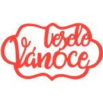 Davona Veselé Vánoce v rámečku vyřezávací kovová šablona 1 ks – Zboží Dáma
