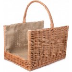 OVČÍ VĚCI Proutěný Koš krbový hranatý s jutou 47 x 32 cm; – Zboží Dáma