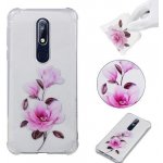 Pouzdro Patty gelové se zesílenémi rohy Nokia 7.1 - růžové květina – Zboží Živě