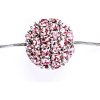 Přívěsky Čištín Koule se Swarovski krystalem celostříbrná 16,5 mm light rose P 1338