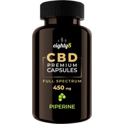 Eighty8 Cbd & Piperine Kapsle 30 ks x 15 mg 450 mg