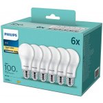 PHILIPS 6PAK LED žárovka LED E27 13W = 100W 1521lm 2700K Teplá bílá PHIGREJ0315 – Hledejceny.cz