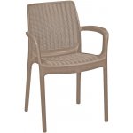 KETER BALI Mono zahradní židle, 55 x 60 x 83 cm, cappuccino – Hledejceny.cz
