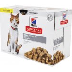 Hill's Science Plan Sterilised adult cat s kuřecím 12 x 85 g – Hledejceny.cz