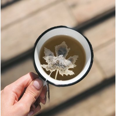 Tea Heritage Zelený čaj Jasmine Maple Leaf bílá barva papír textil 5 ks