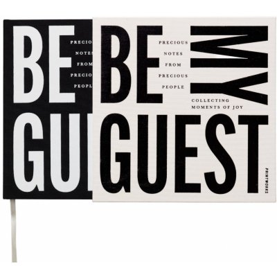 Kniha hostů, černá / bílá, Printworks – Hledejceny.cz