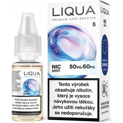 Liqua Nic Shot Booster PG50/VG50 10 ml 5 mg – Zboží Mobilmania