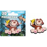 Wiky magnetka 3D opice – Sleviste.cz