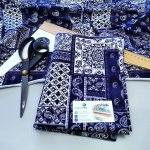 Moraviatex Balíček 1 metr -Jednolíc elastický bavlna/Elastan 6% digi tisk Patchwork modrotisk (0,35kg) – Hledejceny.cz