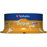 Verbatim DVD-R 4,7GB 16x, AZO, printable, cakebox, 25ks (43522) – Zboží Živě