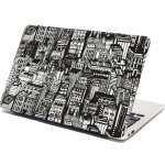 Sablio Samolepka na notebook Kreslené mrakodrapy - 29x20 cm – Zboží Živě