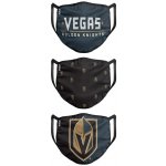 Foco roušky Vegas Golden Knights set EU dospělá 3 ks