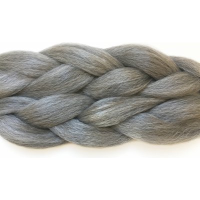 100% Kanekalon jumbo braid Barva: GREY (light grey, nejsvětlejší šeď), Značka: Dream Hair: Super Braid – Zboží Dáma