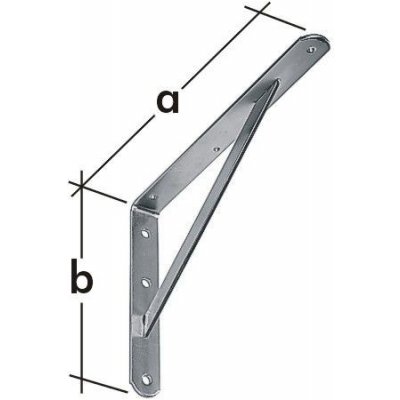 WSWP 300 G konzola ocelová vyztužená plocháčem 300 x 200 mm zinkovaná