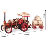 ROBOTIME Rokr 3D dřevěné puzzle Parní stroj 469 ks – Zboží Dáma