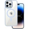 Pouzdro a kryt na mobilní telefon Apple Tel Protect Magnetic Clear Case iPhone 14 Pro Max Light modré